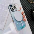 For iPhone 14 Plus IMDL Circuit Board Magnetic Magsafe Phone Case(Gradient Blue) - 5