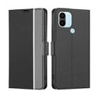 For Xiaomi Redmi A1+ 4G Twill Texture Side Button Leather Phone Case(Black) - 1