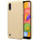 For Galaxy A01 NILLKIN Frosted Concave-convex Texture PC Protective(Gold) - 1