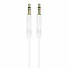 Borofone BL16 Clear Sound 3.5mm AUX Audio Cable, Length:1m(White) - 1