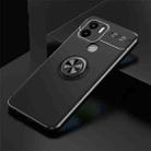 For Xiaomi Redmi A1+ Metal Ring Holder 360 Degree Rotating TPU Phone Case(Black) - 1