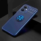 For Xiaomi Redmi Note 12 China Metal Ring Holder 360 Degree Rotating TPU Phone Case(Blue) - 1