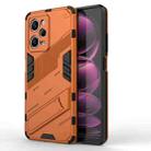 For Xiaomi Redmi Note 12 Pro 5G China / Note 12 Pro 5G Speed Punk Armor 2 in 1 PC + TPU Phone Case with Invisible Holder(Orange) - 1