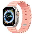 Ocean Buckle Silicone Watch Band For Apple Watch Ultra 49mm / Series 8&7 45mm / SE 2&6&SE&5&4 44mm(Grapefruit) - 1