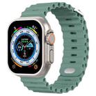 Ocean Buckle Silicone Watch Band For Apple Watch Ultra 49mm / Series 8&7 45mm / SE 2&6&SE&5&4 44mm(Eucalyptus) - 1