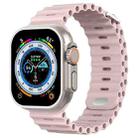 Ocean Buckle Silicone Watch Band For Apple Watch Ultra 49mm / Series 8&7 45mm / SE 2&6&SE&5&4 44mm(Pink Sand) - 1