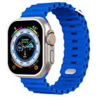 Ocean Buckle Silicone Watch Band For Apple Watch Ultra 49mm / Series 8&7 45mm / SE 2&6&SE&5&4 44mm(Royal Blue) - 1