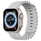 Ocean Buckle Silicone Watch Band For Apple Watch Series 8&7 41mm / SE 2&6&SE&5&4 40mm / 3&2&1 38mm(Mist Grey) - 1