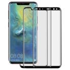 for Huawei Mate 20 Pro 2 PCS 3D Curved Silk-screen PET Frosted Full Coverage Protective Film(Black) - 1