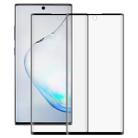 for Galaxy Note 10 2 PCS 3D Curved Silk-screen PET Frosted Full Coverage Protective Film(Black) - 1