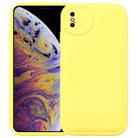 For iPhone XS / X Liquid Airbag Decompression Phone Case(Lemon Yellow) - 1