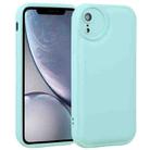 For iPhone XR Liquid Airbag Decompression Phone Case(Light Cyan) - 1