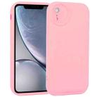 For iPhone XR Liquid Airbag Decompression Phone Case(Pink) - 1