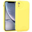 For iPhone XR Liquid Airbag Decompression Phone Case(Lemon Yellow) - 1