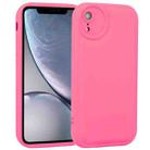 For iPhone XR Liquid Airbag Decompression Phone Case(Light Rose Red) - 1