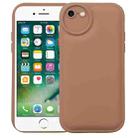 For iPhone SE 2022 / SE 2020 / 8 / 7 Liquid Airbag Decompression Phone Case(Brown) - 1