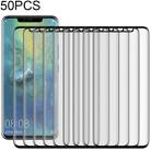 50 PCS 3D Curved Silk-screen PET Frosted Full Coverage Protective Film for Huawei Mate 20 Pro(Black) - 1