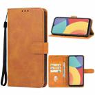 For alcatel 1V 2021 Leather Phone Case(Brown) - 1