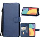 For alcatel 1V 2021 Leather Phone Case(Blue) - 1