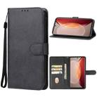 For vivo X90 Leather Phone Case(Black) - 1