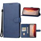 For vivo X90 Pro Leather Phone Case(Blue) - 1