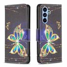 For Samsung Galaxy A54 5G Colored Drawing Pattern Leather Phone Case(Big Butterfly) - 1