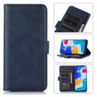 For Motorola Moto G72 Cow Texture Flip Leather Phone Case(Blue) - 1