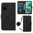 For OPPO A55S 5G CPH2309 JP Edition Crossbody 3D Embossed Flip Leather Phone Case(Black) - 1