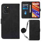 For UMIDIGI Power 7 / Power 7S Crossbody 3D Embossed Flip Leather Phone Case(Black) - 1