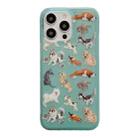 For iPhone 14 Translucent Frosted IMD TPU Phone Case(All Dogs) - 1