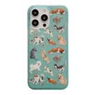 For iPhone 14 Pro Translucent Frosted IMD TPU Phone Case(All Dogs) - 1