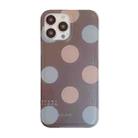 For iPhone 13 Pro Max Translucent Frosted IMD TPU Phone Case(Retro Dot) - 1