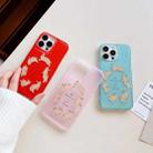 For iPhone 11 Pro Max Translucent Frosted IMD TPU Phone Case(Red Rabbit Run) - 6