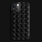 For iPhone 14 Riveted Smooth TPU Phone Case(Black) - 1