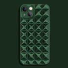 For iPhone 14 Riveted Smooth TPU Phone Case(Dark Green) - 1