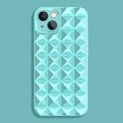 For iPhone 14 Riveted Smooth TPU Phone Case(Mint Blue) - 1