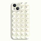 For iPhone 14 Riveted Smooth TPU Phone Case(White) - 1