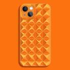 For iPhone 14 Pro Riveted Smooth TPU Phone Case(Orange) - 1