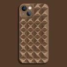 For iPhone 14 Pro Riveted Smooth TPU Phone Case(Brown) - 1