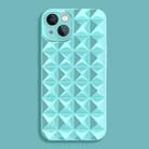 For iPhone 14 Plus Riveted Smooth TPU Phone Case(Mint Blue) - 1