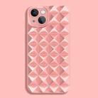 For iPhone 13 Pro Riveted Smooth TPU Phone Case(Pink) - 1