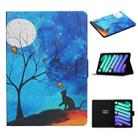 For iPad 10th Gen 10.9 2022 Colored Drawing Pattern Flip Leather Smart Tablet Case(Moonlight Cat) - 1