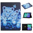 For iPad 10th Gen 10.9 2022 Colored Drawing Pattern Flip Leather Smart Tablet Case(Tiger) - 1