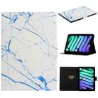 For iPad 10th Gen 10.9 2022 Colored Drawing Pattern Flip Leather Smart Tablet Case(White Marble) - 1