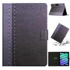 For iPad 10th Gen 10.9 2022 Stitching Solid Color Flip Leather Smart Tablet Case(Grey) - 1