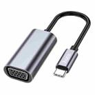 hoco UA21 Origin 1920x1080P USB-C / Type-C to VGA Converter(Tarnish) - 1