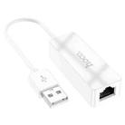 hoco UA22 Acquire USB Wired 100 Mbps Ethernet Adapter(White) - 1