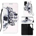 For Samsung Galaxy S23 Ultra 5G 3D Painting Horizontal Flip Leather Phone Case(Skull) - 1