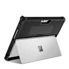 For Microsoft Surface Pro 9 Striped Hollow Tablet Case(Black) - 1