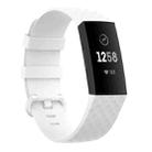 Color Buckle TPU Wrist Strap Watch Band for Fitbit Charge 4 / Charge 3 / Charge 3 SE, Size: S(White) - 1